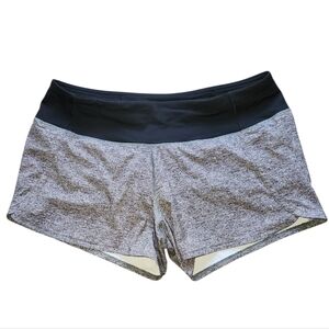 Lululemon Athletica Gray and Black Athletic Shorts